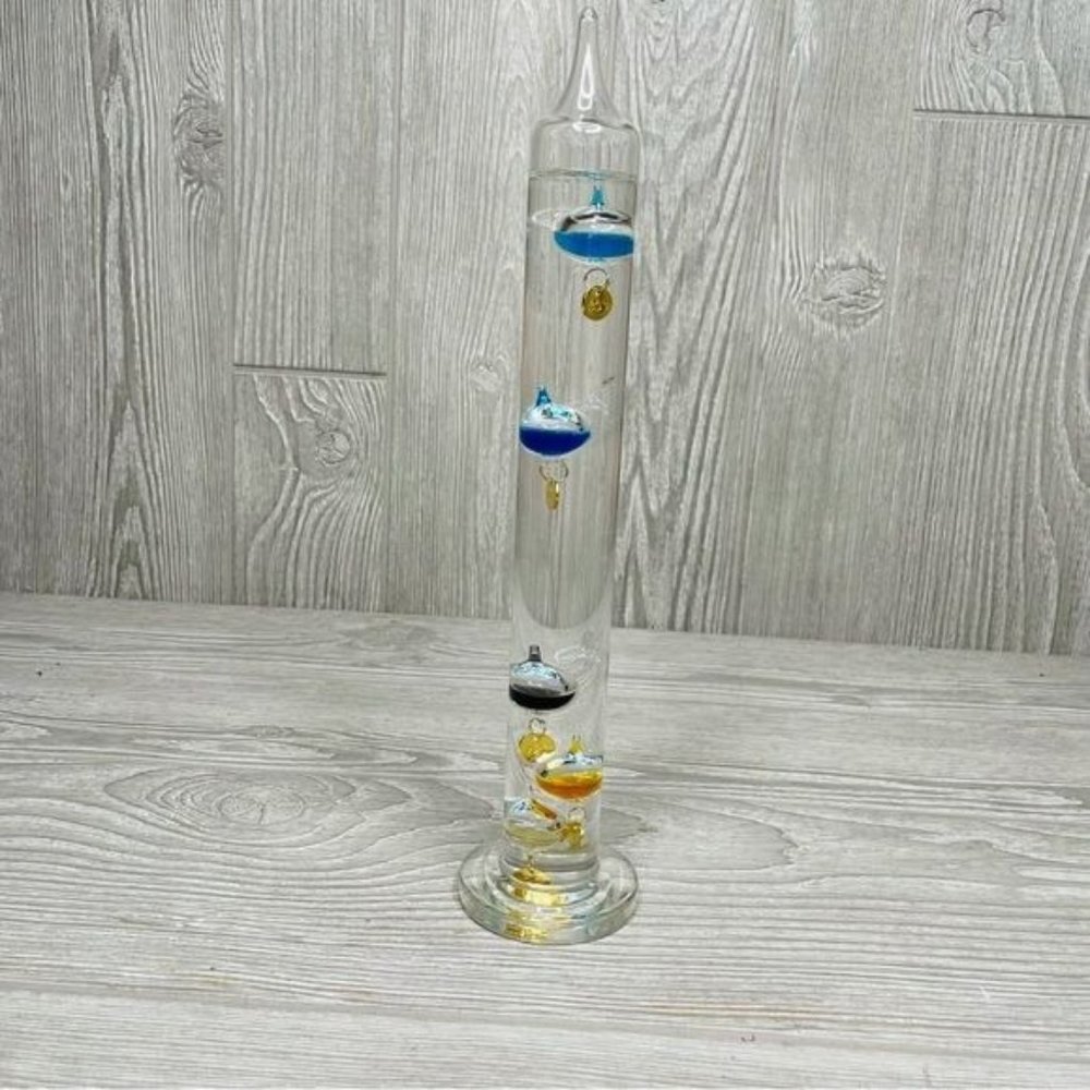 12 inch Multi Coloured 5 Bulb Galileo Thermometer decoration